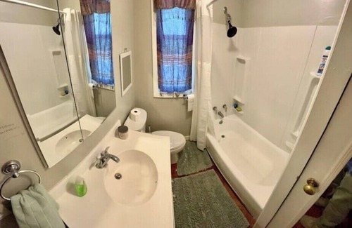 St. Louis Apartment | Pets stay free. King size bed. Street parking in front. Large TV. Keypad entry.