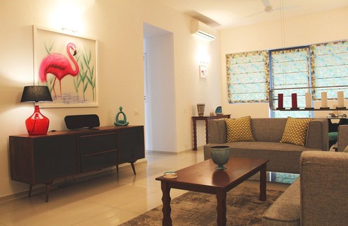 Sector 14 Apartment | Pink Flamingo - A Modern Apartment in Gurgaon