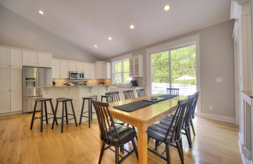 South Haven House | Pool, Hot Tub & Screened Porch w/Fireplace Overlooking Wooded Ravine