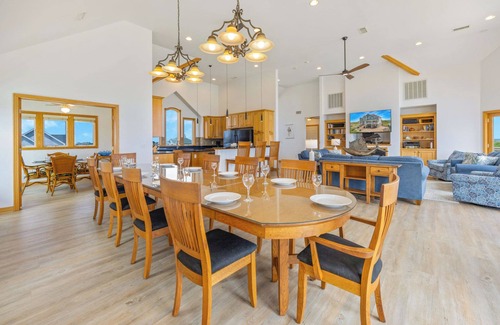 Hatteras House | Premier Oceanfront Dog Friendly w/Pool, Hot Tub, Elevator, Game and Media Rooms