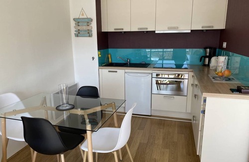 Saint-Cast-le-Guildo Apartment | Pretty tastefully decorated studio in a residence with swimming pool and 150 m from the main beach