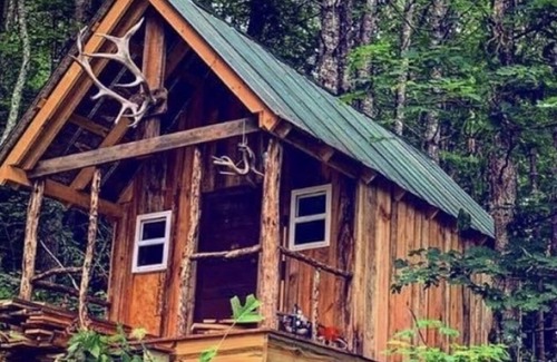 Clyde Cabin | Primitive Cabin and Hot Tub Pavilion