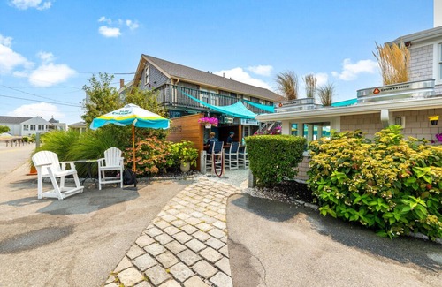 Falmouth Heights Condo | Private 1-BR w/King + Queen & Deck | Partial Ocean View (311)