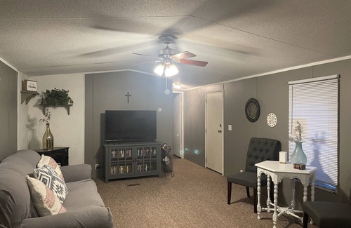New Rumley House | Private 2 bedroom home on nearly 8 acres. Sits within 15 minutes of 3 lakes.