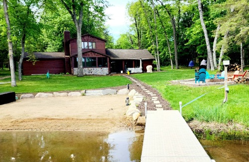 Pequot Lakes Cabin | Private Beach, Beautiful Lake Home, Fishing, Recreation - Everything You Need!