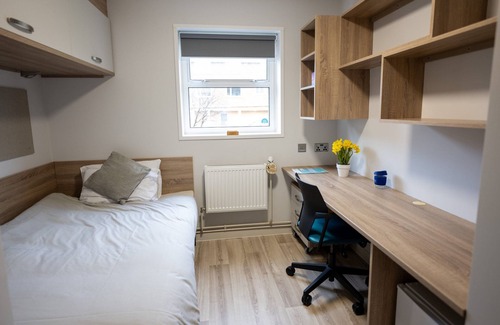 Llandaff Apartment | Private ensuite room with shared kitchen facilities.