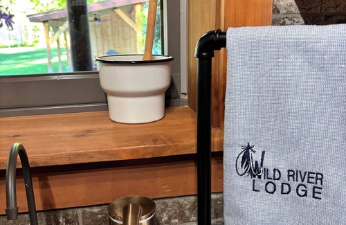 Newaygo Cabin | Private escape: log cabin with hot tub on 4 private acres