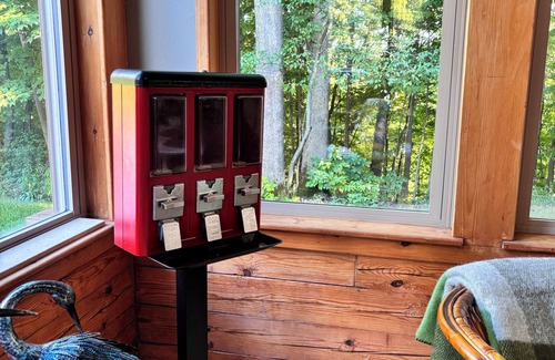 Newaygo Cabin | Private escape: log cabin with hot tub on 4 private acres
