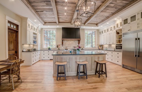 Mill Spring House | Private Gorgeous Modern Mountain Home with Mt Views & Pond on 190 Acres