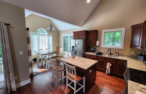 Michigan City House | Private Home w/Golf Cart + Fireplace on Wooded Lot Near Lake Michigan Beaches