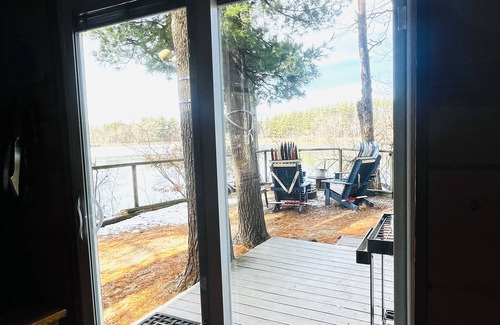 Arkdale Cabin | Private Lakefront - fall colors! fish, hike,boat, fire-pit, kayak,pets,UTV,VBQ