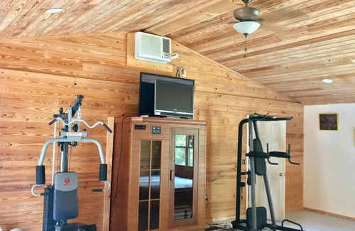 Mcalpin Cabin | PRIVATE Log Cabin with Indoor pool sauna and gym YOU RENT IT ALL NO ONE ELSE