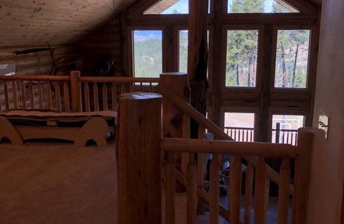 Tamarack Resort Cabin | Private Log Cabin with breathtaking views on 15 acres adjacent to forest service