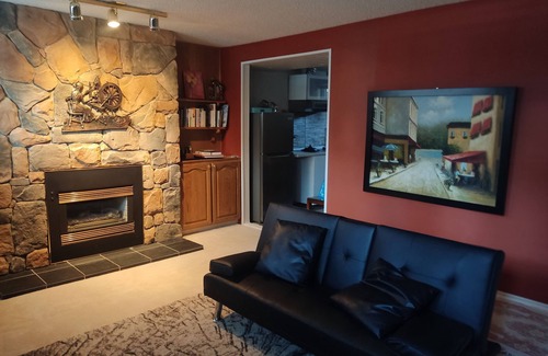 Cedarbrae Apartment | Private lower level suite with fireplace and a feeling of home