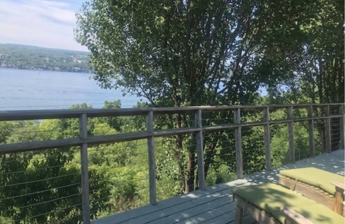 Burdett House | Private Luxury Retreat. Perched Atop A Bluff, Incredible Lake And Village View