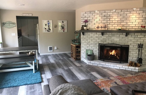 Florence House | Private Retreat Near Beach with Hot Tub, Pellet Stove - Huge Fenced Private Yard