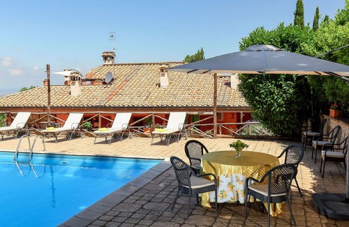 Monte Compatri Villa | Private Villa with A/C, WIFI, private pool, TV, patio, pets allowed, panoramic view, parking