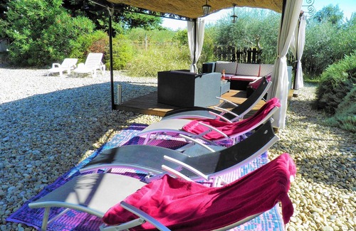 La Roque-sur-Ceze House | PROMO House with large swimming pool and fenced garden, riverside, direct access
