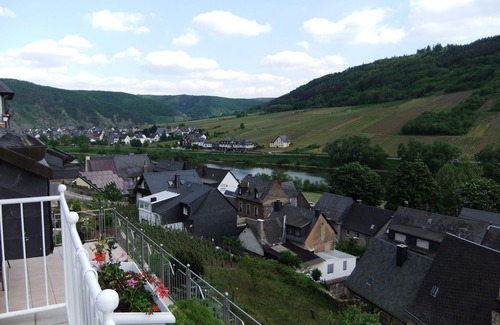 Valwig Condo | Quiet comfort apartment with large sun terrace and stunning river view