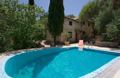 Mazarakata Villa | R 1138 Zefirino’s Kefalonian Vintage Residence With Mountain View, Hiking & Garden