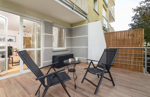 Lagiewniki Apartment | Raciborska 15D | Remote Work Apartment | Balcony