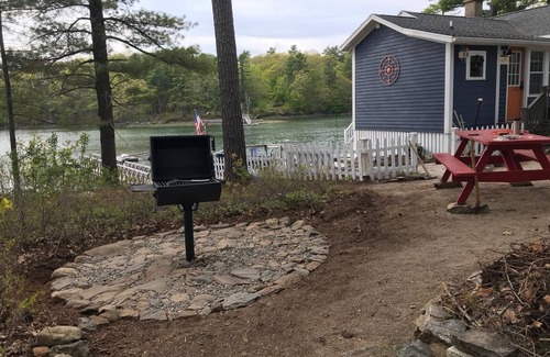 West Bath Cottage | Recently renovated cottage just steps to the waters edge deck, and dock along the New Meadows River.