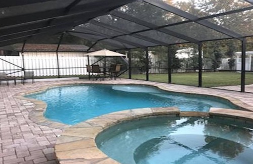 Foley House | Relax by the private pool! Five bedrooms await you near Gulf Shores Beach