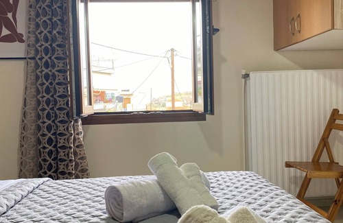 Lesvos House | Remodeled stone house with yard and balconi,5 min from the Medieval city and sea