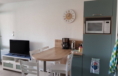 Cap d'Agde Apartment | Renovated studio cabin 4p/swimming pool/parking before port
