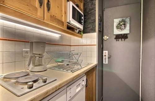 Plagne Centre Apartment | Renovated studio cabin in Plagne Centre with balcony, close to slopes
