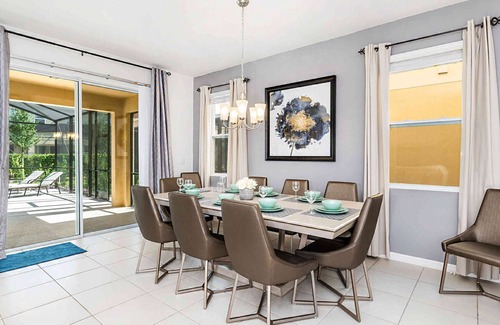Downtown Villa | Resort 5BR Villa/Amenities/Pool&Spa/Near Disney,Shopping Plaza,Champions Gate ( 5238#)