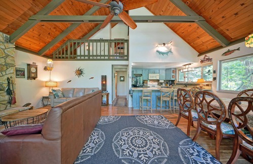 Kyburz Cabin | River front property!