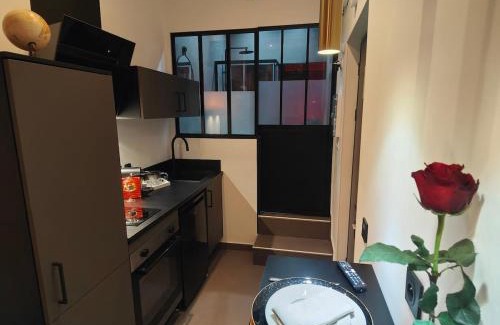 Pierre-Benite Apartment | Romantic Apartment Le Red Diamond