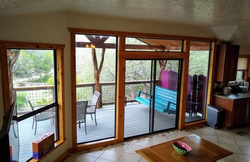 Wimberley House | Romantic hideaway nestled along Lone Man Creek. Views to the falls and hills