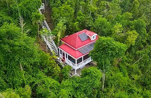 Bordeaux Mountain Cottage | Romantic St John Hillside Villa w/a View! - Full A/C & W/D