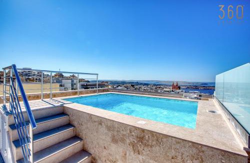 Mellieha Apartment | Rooftop Pool Sensations Apartments all with WIFI and AC by 360 Estates