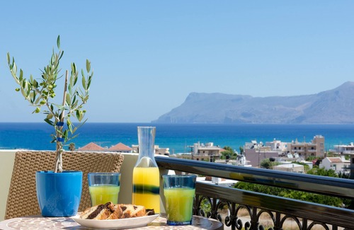 Kissamos Apartment | Rose Residence, luxury apartment-rooftop terrace with panoramic sea views