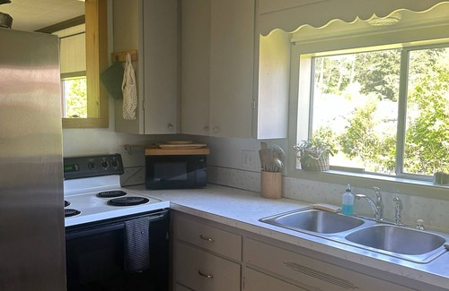 Amanda Park Cabin | Rustic cabin with WiFi in the Olympic National Park with lake view.