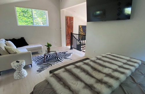 Northwest Olympia Cottage | Rustic Chic cottage with views of Mt. Rainer, sunrises and moonrises