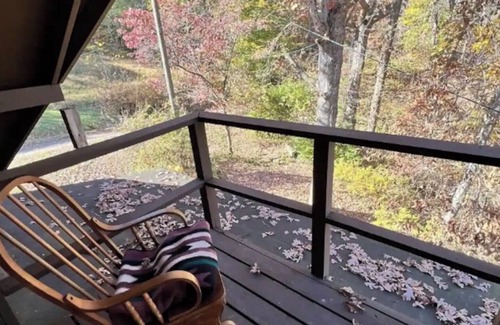 Wakefield House | Rustic home in the woods with Central HVAC, walk around porch, & wifi