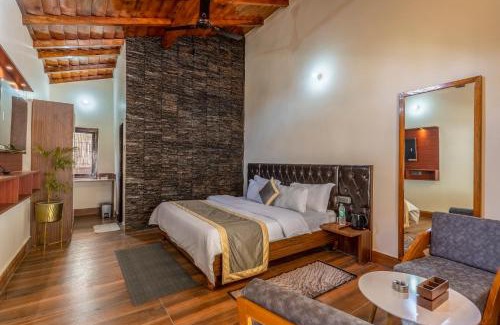 Bhimtal House | SaffronStays Kurmavana, Bhimtal - luxury cottage with pool and lawn - All clear roads