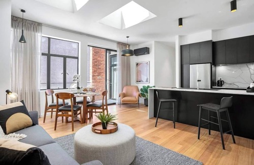 Hobart Central Business District Apartment | Sanctuary at Saddlers Where Rustic Meets Refined