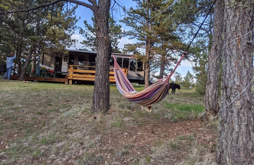 Hot Springs House | Sandpiper 40ft RV @EvansCliff/HotTub on deck, BBQ grill