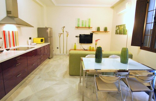 Alameda Apartment | SC4 1 Bedroom Apartment With Wifi/Air Conditioning/Kitchen in Historic Center