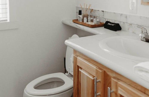 Wimberley Cabin | Sea Biscuit Cabin - Cabin sleeps up to 6 people. Pet friendly.