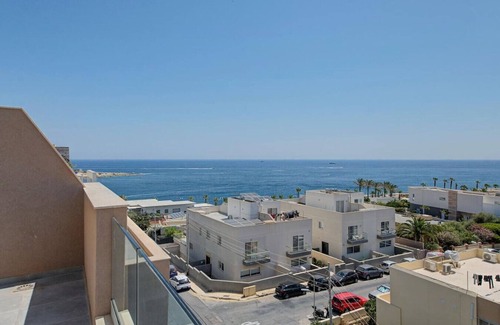 Marsaskala Apartment | Seaview 3BR Penthouse Escape with Terrace Views!