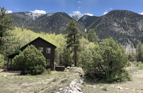 Buena Vista Cabin | Secluded~14er Views~Therapeutic Hot Tub~Brook~Borders USFS 3 sides~Wildlife