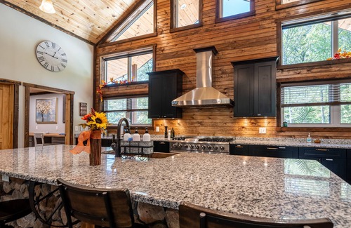 Ste Genevieve House | Secluded Cabin with Heated Pool, hot tub, fireplace & so much more
