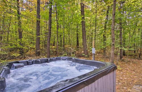 Conway House | Secluded Conway Home with Theater Room and Hot Tub!