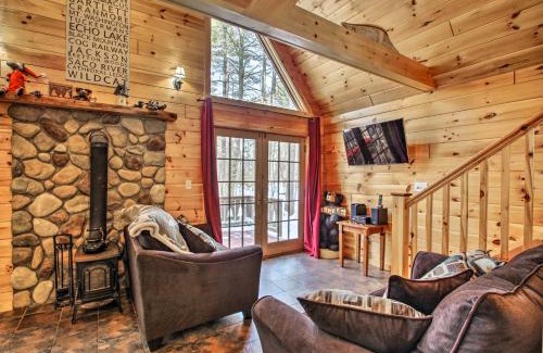 Conway House | Secluded Conway Home with Theater Room and Hot Tub!